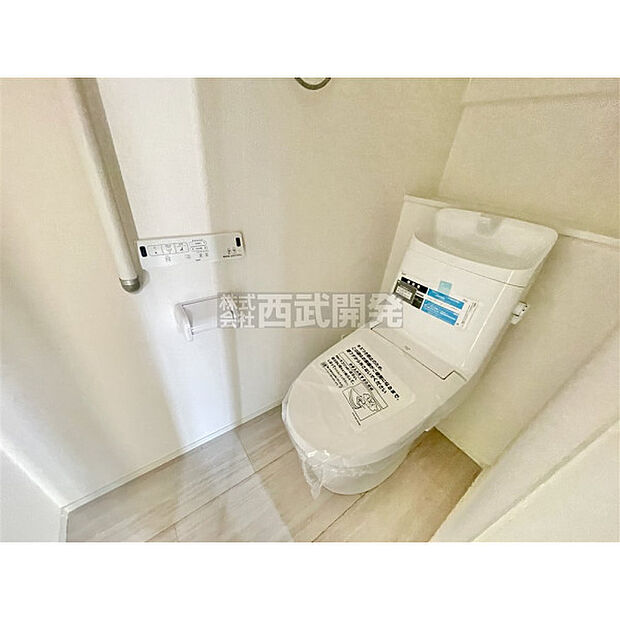 いつも綺麗に清潔に。洗浄機能付きトイレです。