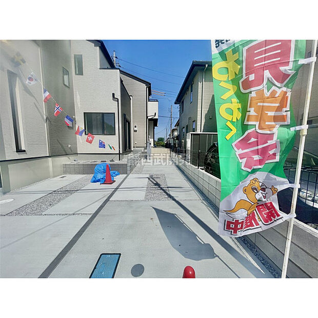 完成につきごゆっくりとご見学いただけます。(現地全体)