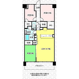 ランドシティ新所沢 3LDKの間取図画像