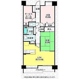 グランディ東所沢 2SLDKの間取図画像