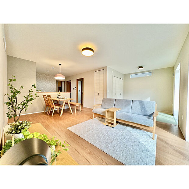 家族の団欒となるリビング。お好みのコーディネートをどうぞ