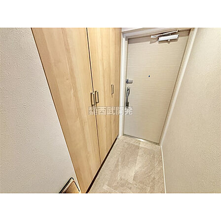 大きなシューズボックス。中の棚板は可動式なのでブーツや長靴なども楽々収納できます。