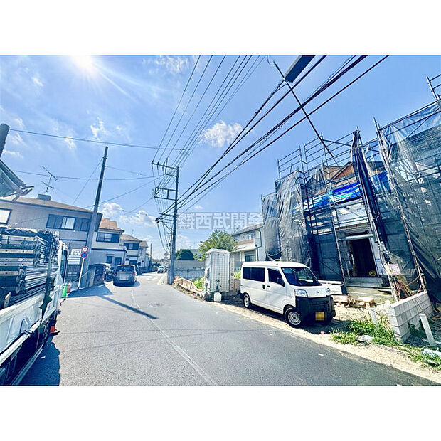 ゆったりとした敷地に新築住宅が誕生します/現地全景