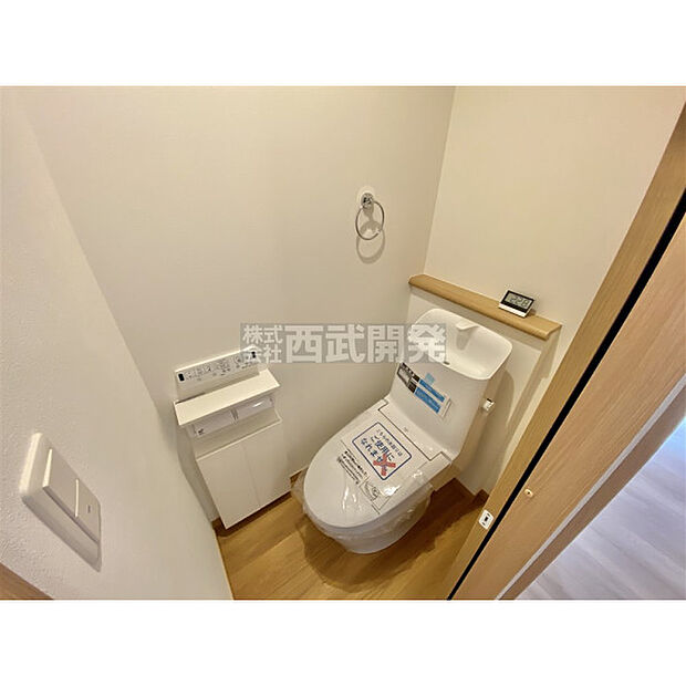 いつも綺麗に清潔に。洗浄機能付きトイレです。
