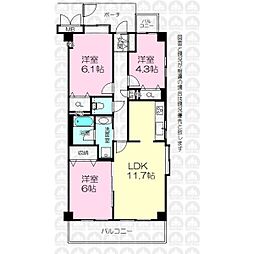 間取図画像 3LDK