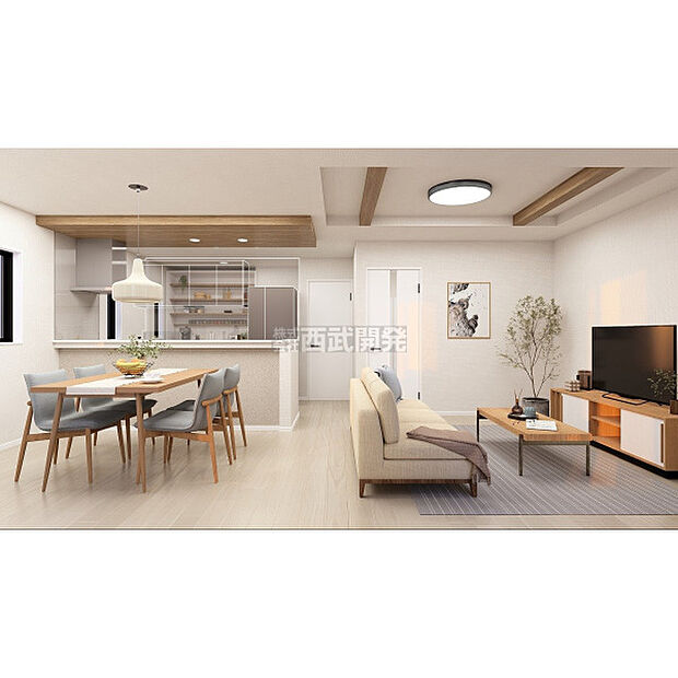 参考プラン内観パース/配置してある家具や小物はCGによるイメージです。