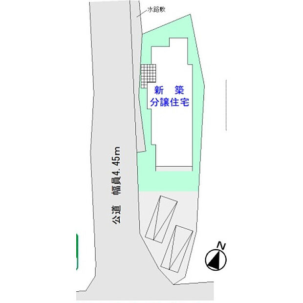 カースペース2台駐車可能（車種による）