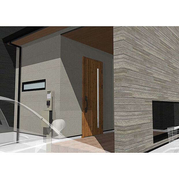 玄関先完成予想図