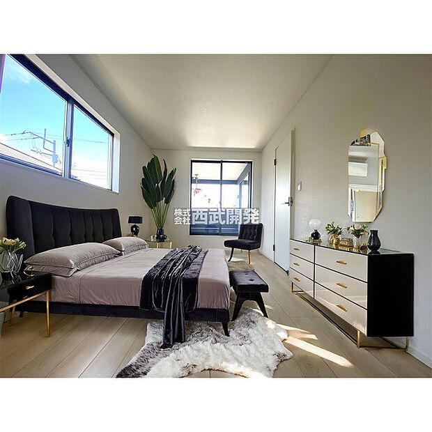 【配置してある家具や小物はCGによるイメージです。】洋室8．2帖