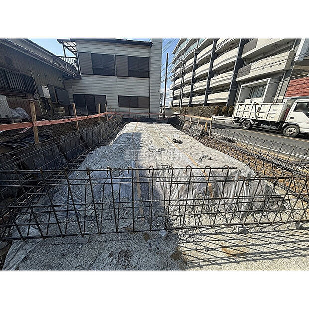 基礎工事時画像。