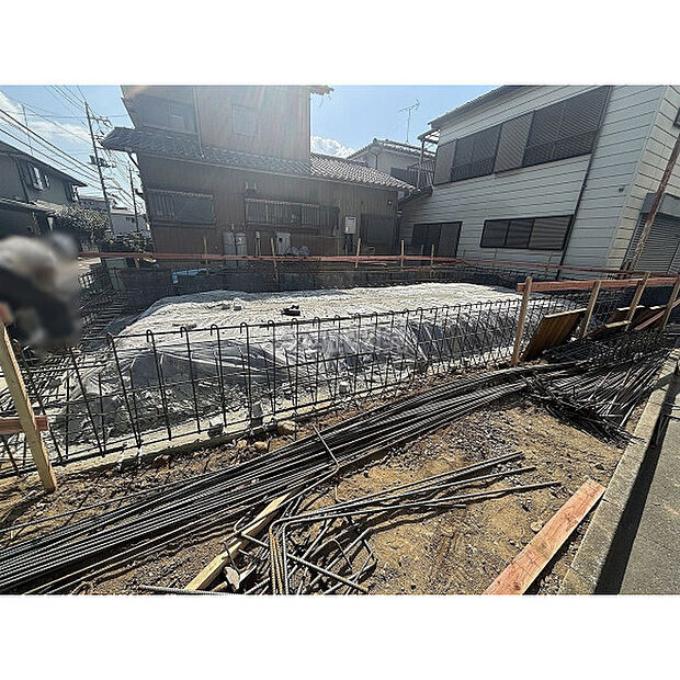 基礎工事時画像。