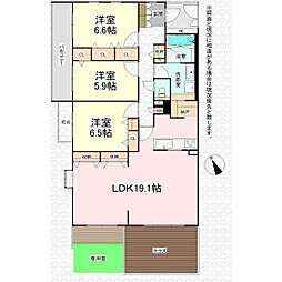 間取図画像 3LDK