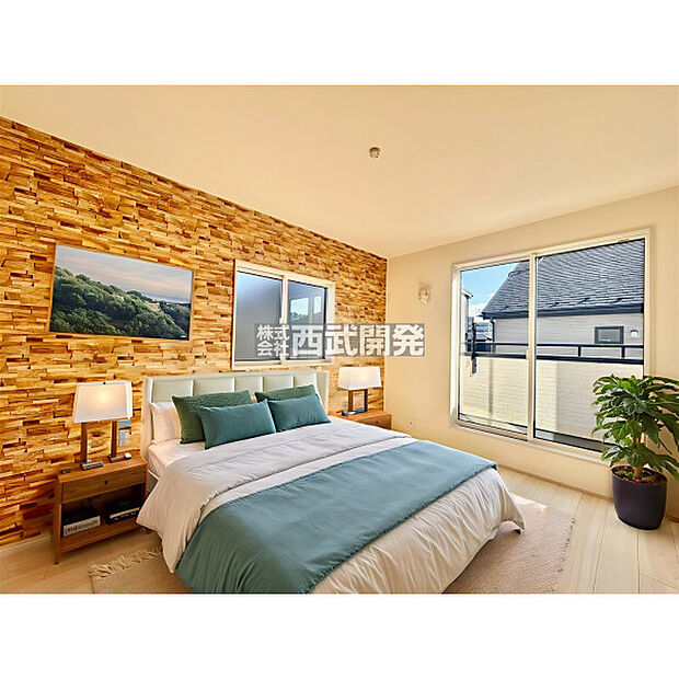 【配置してある家具や小物はCGによるイメージです】6帖洋室