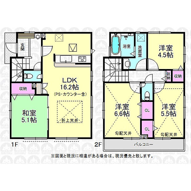和室5.1帖のある4LDK！