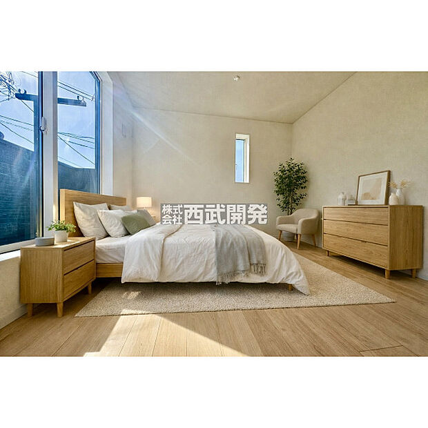 配置してある家具や小物はCGによるイメージです(洋室6.5帖)