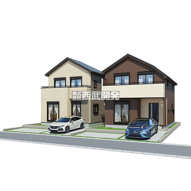 全体外観イメージパース(図面を基に描いたもので実際とは異なります)