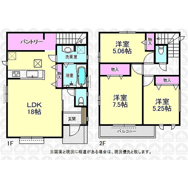 パントリー付き3LDKプラン