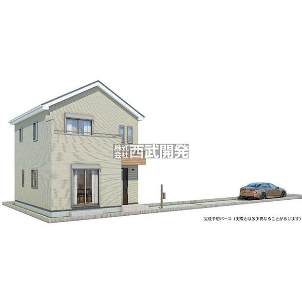 外観イメージパース(図面を基に描いたもので実際とは異なります)