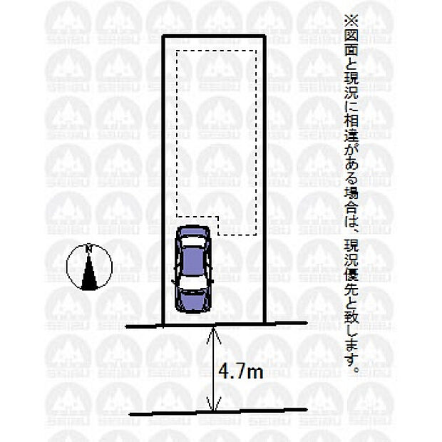 実測図ではございません