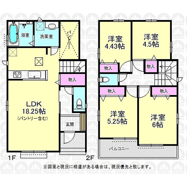 全居室二面採光の4LDK!