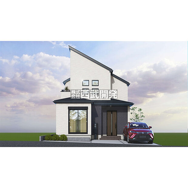 外観イメージパース(図面を基に描いたもので実際とは異なります)