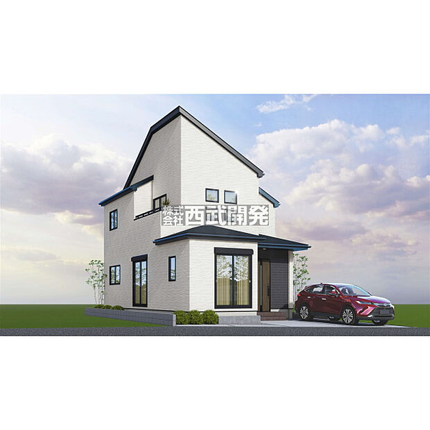 外観イメージパース（図面を基に描いたもので実際とは異なります）