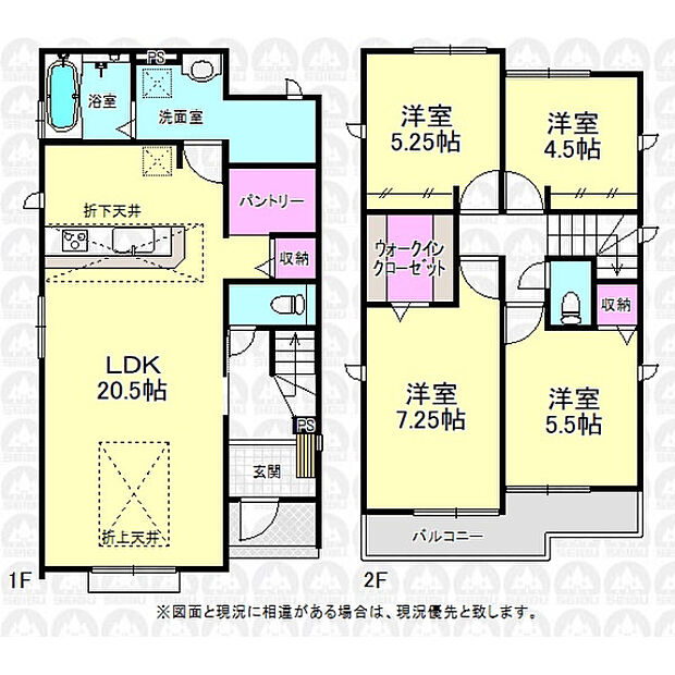 全居室二面採光の4LDK!