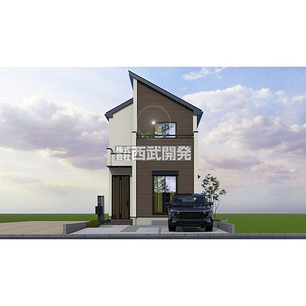 外観イメージパース（図面を基に描いたもので実際とは異なります）