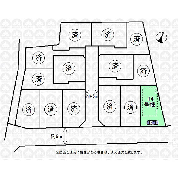 実測図ではございません