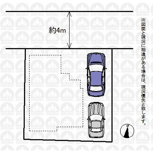 実測図ではございません