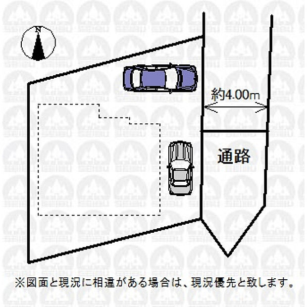 実測図ではございません