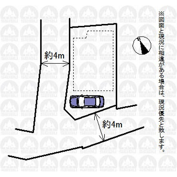 実測図ではございません