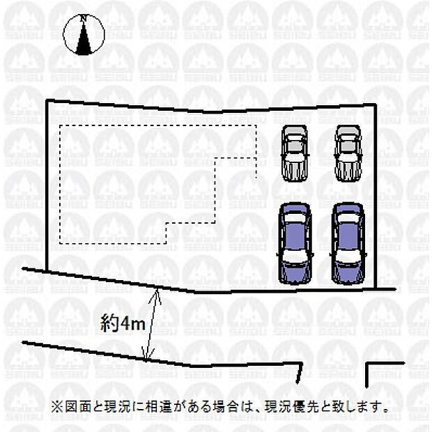 実測図ではございません