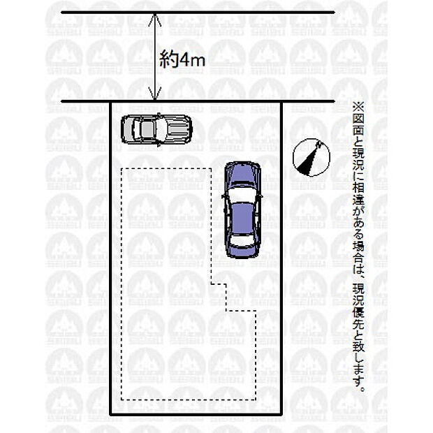 カースペース2台駐車可能です!