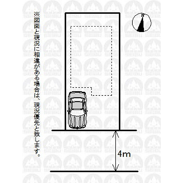 実測図ではございません