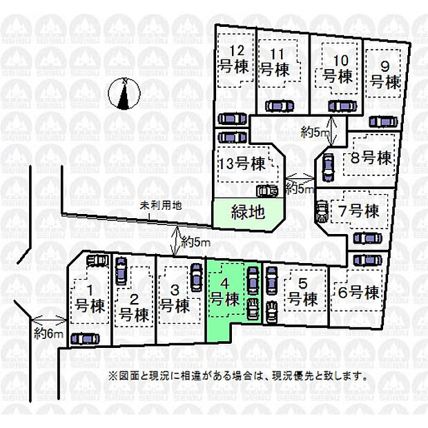 全13棟開発現場(区画図)