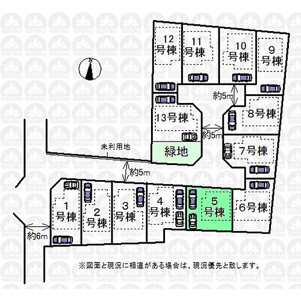 全13棟開発現場(区画図)