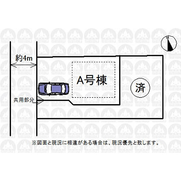 実測図ではございません
