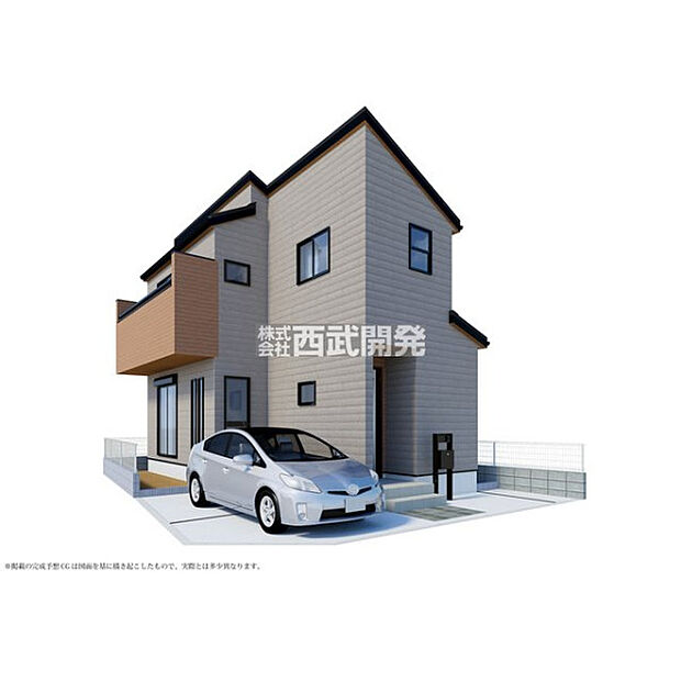 外観イメージパース(図面を基に描いたもので実際とは異なります)