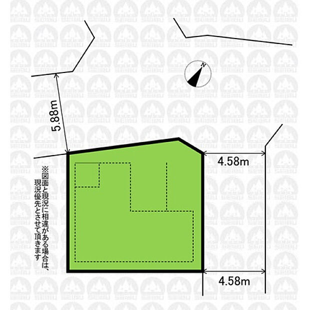 実測図ではありません。