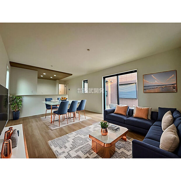 配置してある家具や小物はCGによるイメージです