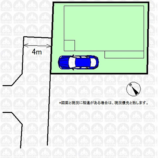 実測図ではありません。