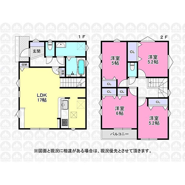 1階に水回り集約の4LDK