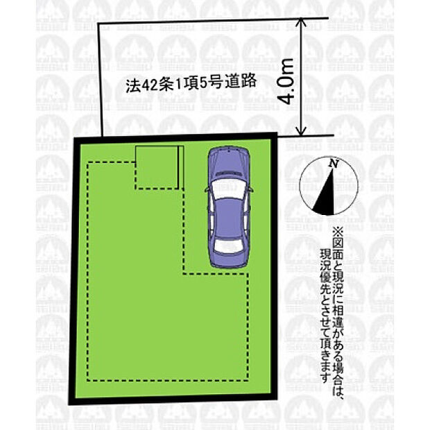 実測図ではありません。