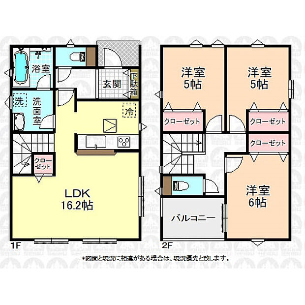 リビングイン階段の3LDK住宅