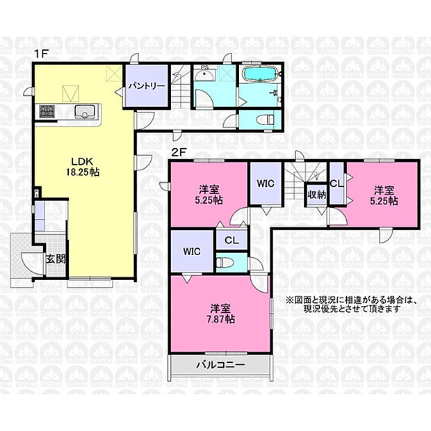 収納豊富な3LDK住宅