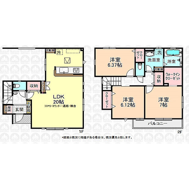 ビルトイン車庫付きの大型3LDK！