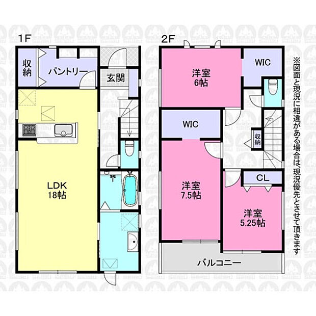 収納豊富な3LDK間取り