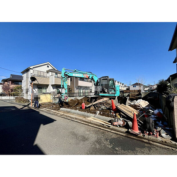 現地全体/古家解体中