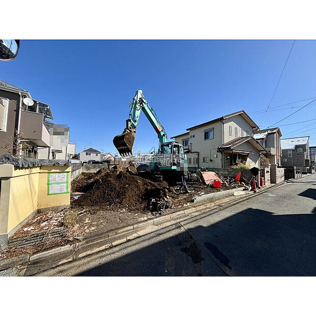 現地全体/古家解体中